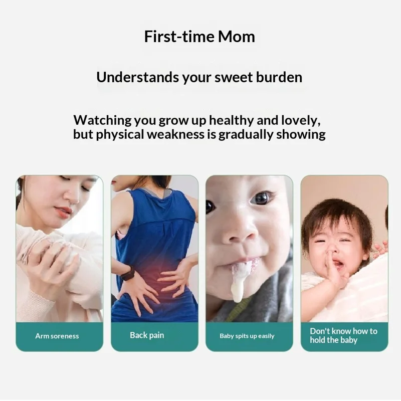 Oreiller d'Allaitement Double Face pour Bébé, Coussin Confortable pour Nouveau-né, Lavable en Machine - Petit Dragon Bleu