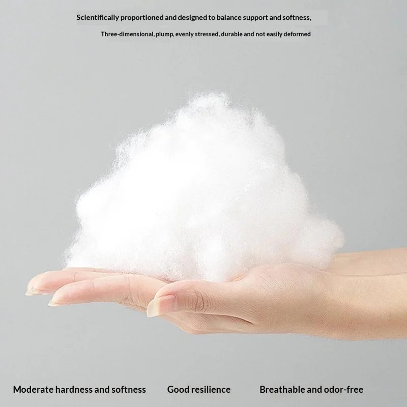 Cuscino a Forma di 8 con Doppio Foro per le Orecchie per il Supporto del Collo dei Dormitori sul Fianco, Protezione della Colonna Cervicale, Cuscino per il Sonno di Bellezza - Grigio a Quadri