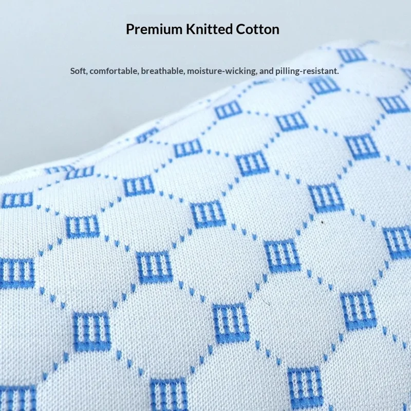 Cuscino di Sollevamento per Ginocchia e Gambe a Forma d'Onda per Anziani, Cuscino per il Riposo dei Piedi per il Rilievo dalle Varici - Blu Ghiaccio