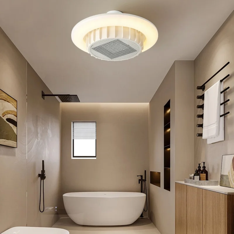 Bathroom LED Large Heating Fan Light Remote  /  Switch Control PTC Ceramic Heater Lamp for Home Bedroom Remote Control