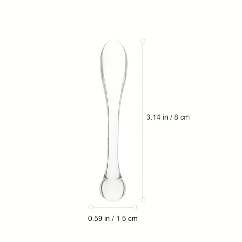 Conjunto de 5 Espátulas Cosméticas para Creme de Olhos, Espátula de Plástico para Cuidados com a Pele, 8 x 1,5 cm
