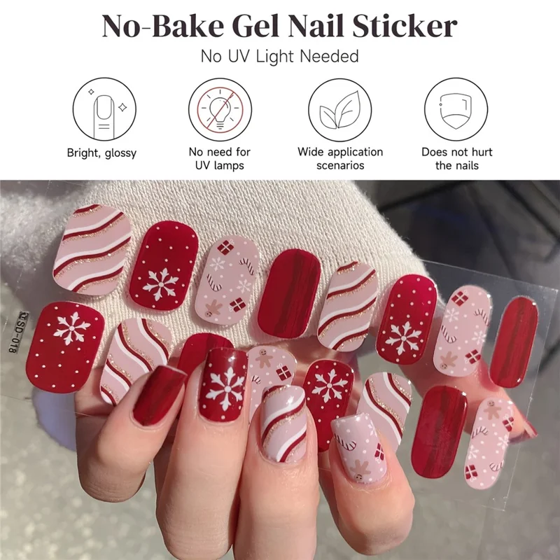 6Pcs Red Romantic Heart Shaped Sequins Glitter Powder Set Valentine's Day Manicure Decoration