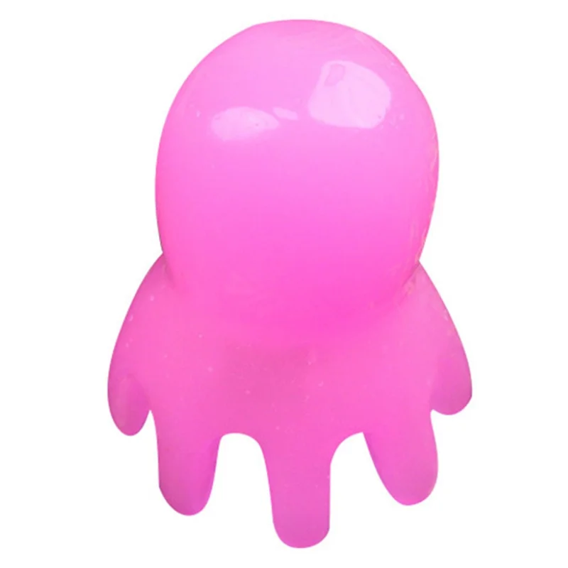 Oksehoved til hovedmassage med blækspruttedesign, terapikam for meridianer til stresslindring - Pink