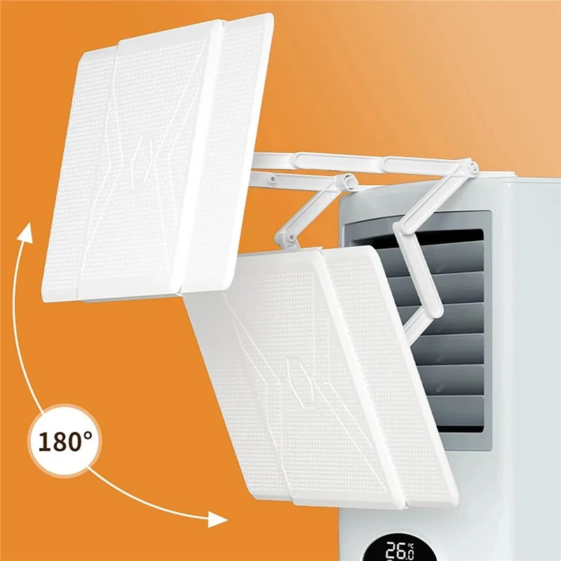 Desviador de Ar K-Style para Ar Condicionado de Gabinete Quadrado com Painel de Favos de Mel em PP e Haste Telescópica Vertical