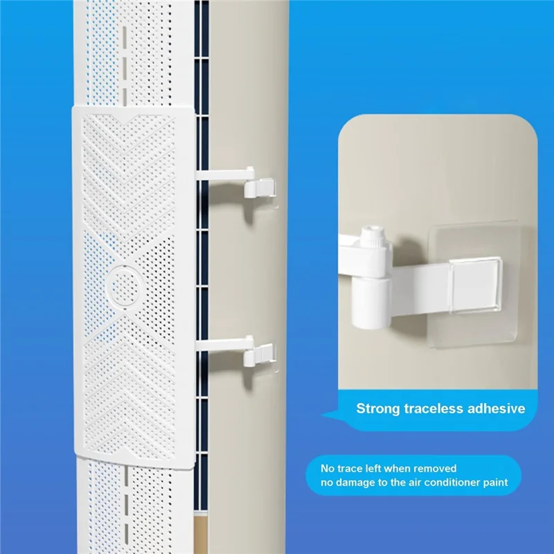 F-Type Standing Air Conditioner Wind Deflector 3-in-1 Anti-Direct-Blow Extendable Shield