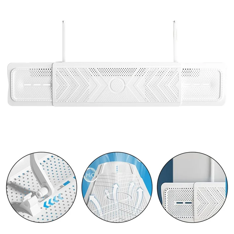 D-Type 3 in 1 Air Conditioner Wind Deflector Anti-Direct-Blow Extendable Shield No-Installation Hard PC for Wall-Mounted AC