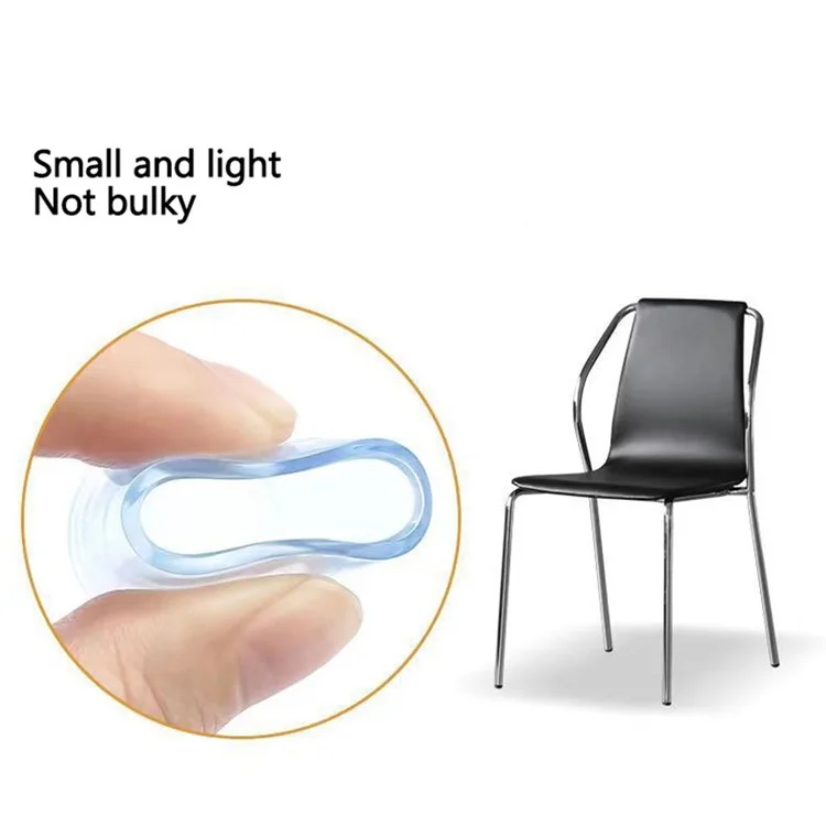 4Pcs  /  Set 19mm Round Dust-proof Transparent Rubber Furniture Foot Sock Cover Table and Chair Leg Feet Pad Caps Floor Protector Pad