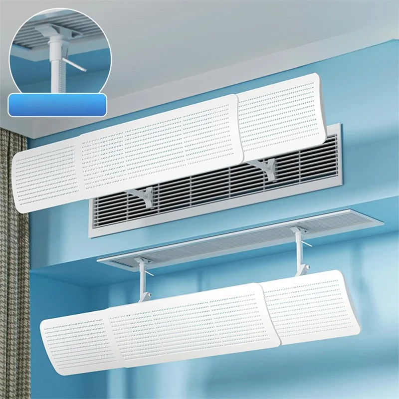 M-Type Central Air Conditioner Wind Deflector No-Installation Universal Anti-Direct-Blow Outlet Shield