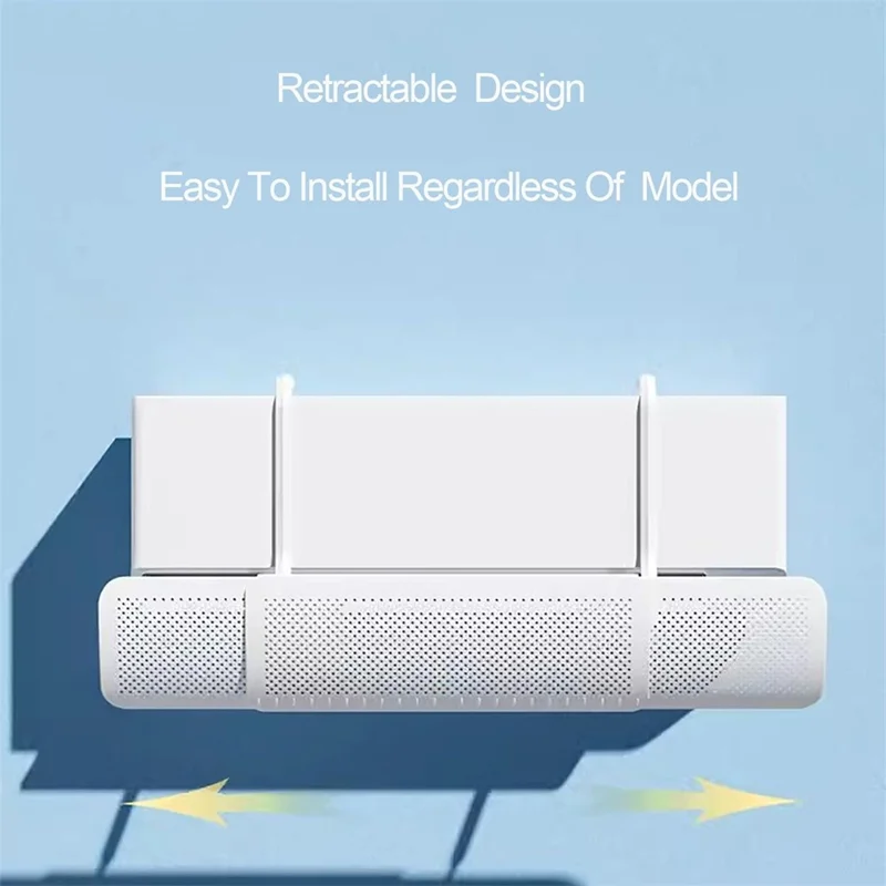 G-Typ 3-in-1 Klimageräte-Luftleitblech, teleskopierbar, ohne Montage, Anti-Direkt-Weichen-Schild für Wand-AC