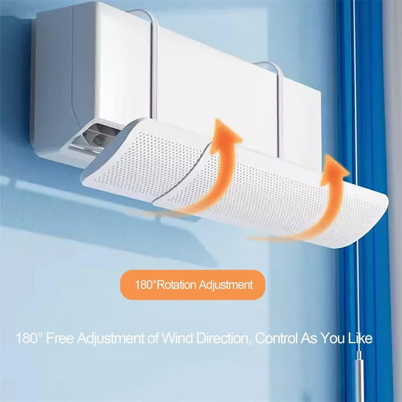 G-Typ 3-in-1 Klimageräte-Luftleitblech, teleskopierbar, ohne Montage, Anti-Direkt-Weichen-Schild für Wand-AC