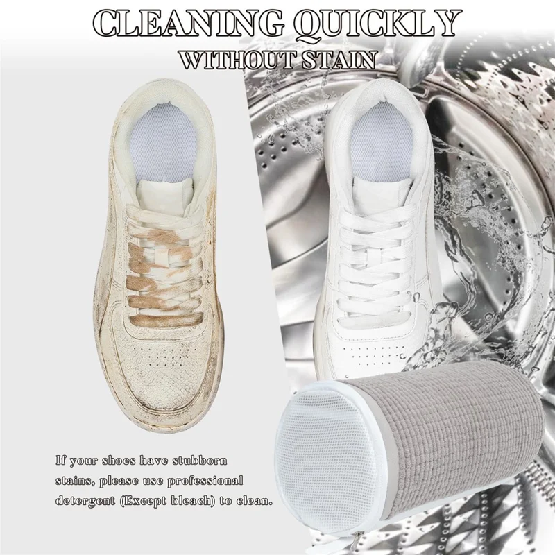 Lazy Shoe Wash Bag for Washing Machine Sneaker, Sports Shoes Cleaner Protective Pouch Anti Deformation
