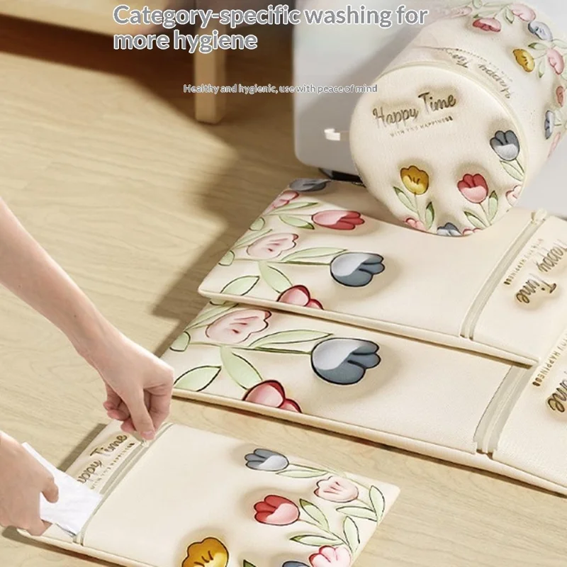 3Pcs Mesh Laundry Bags for Shirts 30 x 40cm Washing Machine Wash Bags Protective Anti-Deformation Mesh Wash Bag