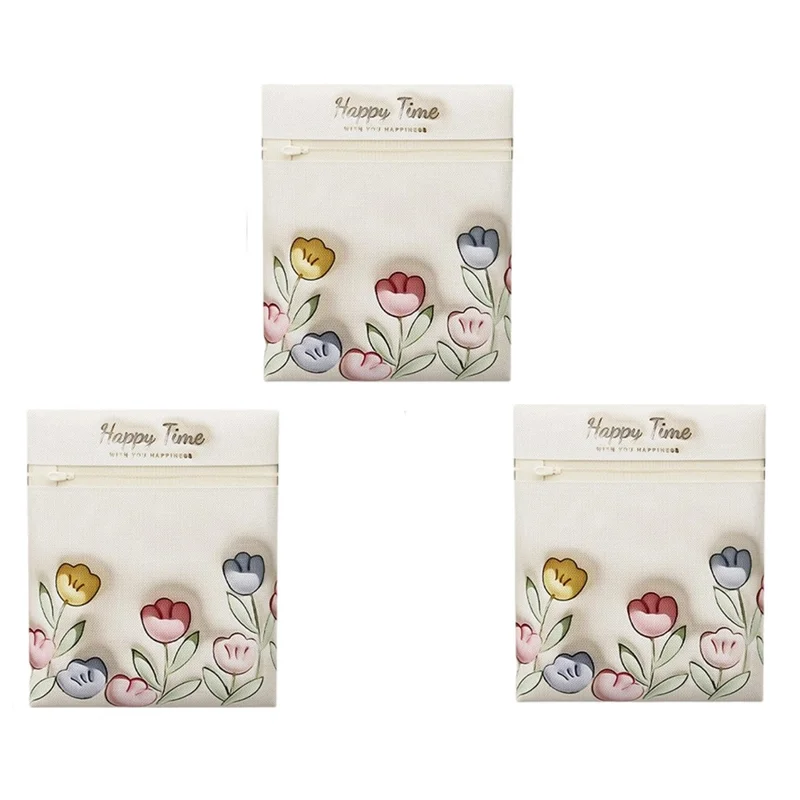 3Pcs Mesh Laundry Bags for Sweaters 40 x 50cm Washing Machine Wash Bags Protective Anti-Deformation Mesh Wash Bag