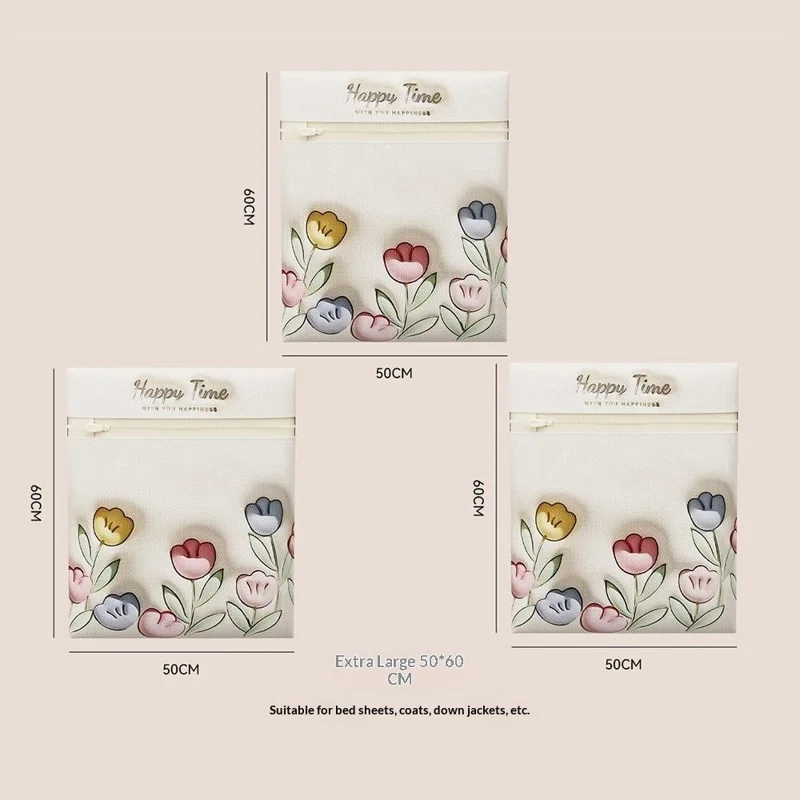 3Pcs Mesh Laundry Bags for Coats / Jackets 50 x 60cm Washing Machine Wash Bags Protective Anti-Deformation Mesh Wash Bag