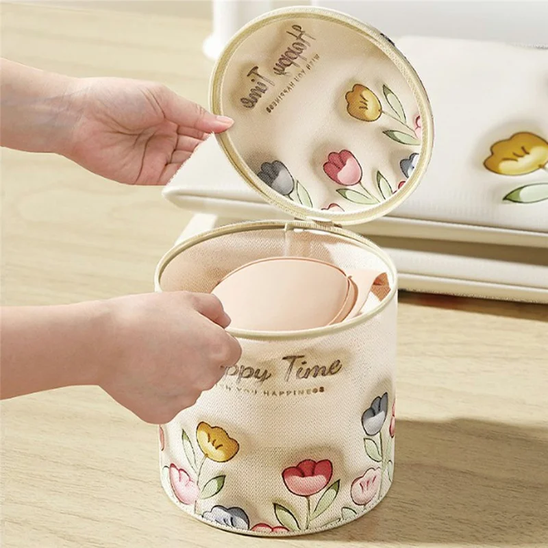 4Pcs Anti-Deformation Laundry Bags High-Density Mesh Protective Bags with Zipper for Shirt Coat Bra Pants