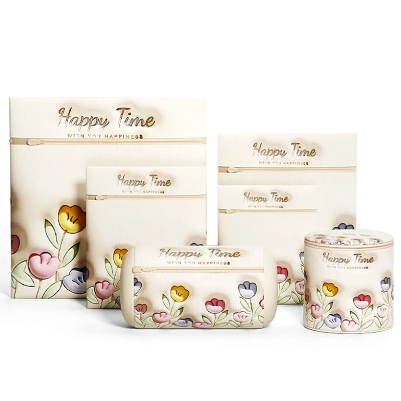 6Pcs Laundry Mesh Bags Set for Coats / Sweaters / Shirts / Socks / Underwear / Pants Washing Machine Bags Anti-Deformation