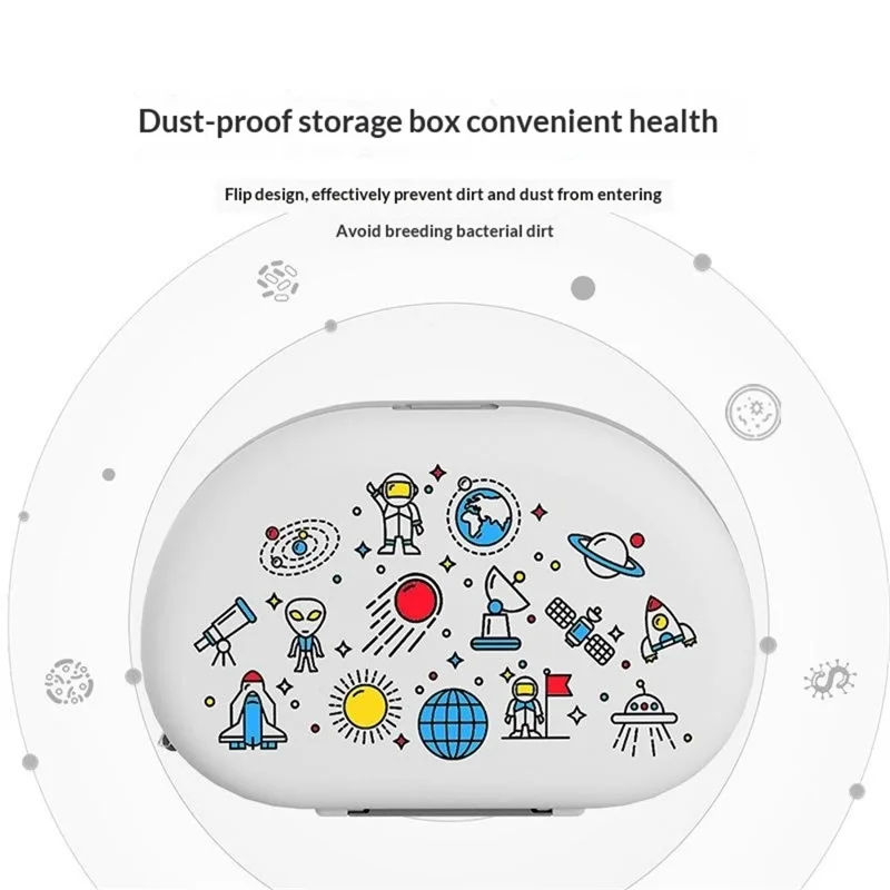 6 stk./sæt TPE babyflaske rengøringsbørste, rejsesæt med tørrehylder til spedbarnsflasker / bryster / kopper