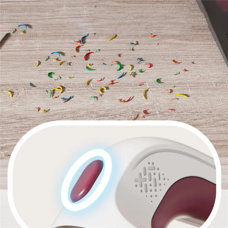 Mini Desktop Multifunctional Vacuum Cleaner USB Rechargeable Portable Cleaner with Strong Suction for Office Home - Red