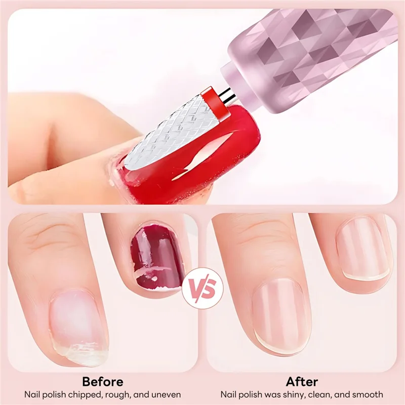 GMC-251 6 Speeds Electric Nail Drill Machine with 6 Drill Bits Nail Polish Remover for Home  /  Professional Use - Pink