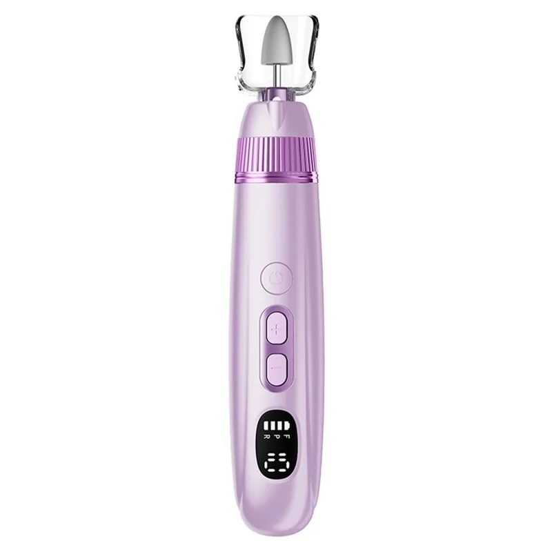 M15 Electric Nail File Pen 10 Speed Settings Nail Drill Machine with LCD Display for Professional / Home Use - Purple