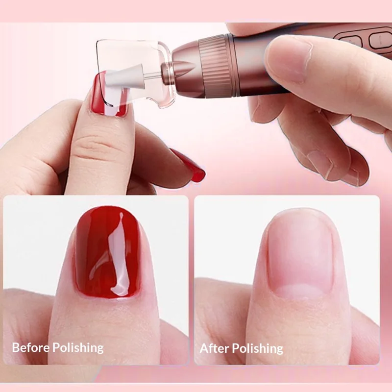 M15 Electric Nail File Pen 10 Speed Settings Nail Drill Machine with LCD Display for Professional / Home Use - Purple