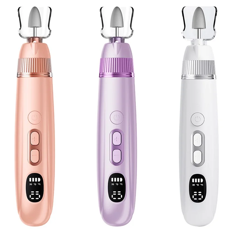 M15 Electric Nail File Pen 10 Speed Settings Nail Drill Machine with LCD Display for Professional / Home Use - Purple