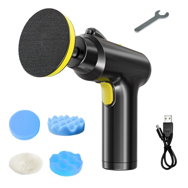 CP001 Portable Cordless Car Waxing Polisher 3 Gears Electric Car Polishing Machine Cordless Car Polisher