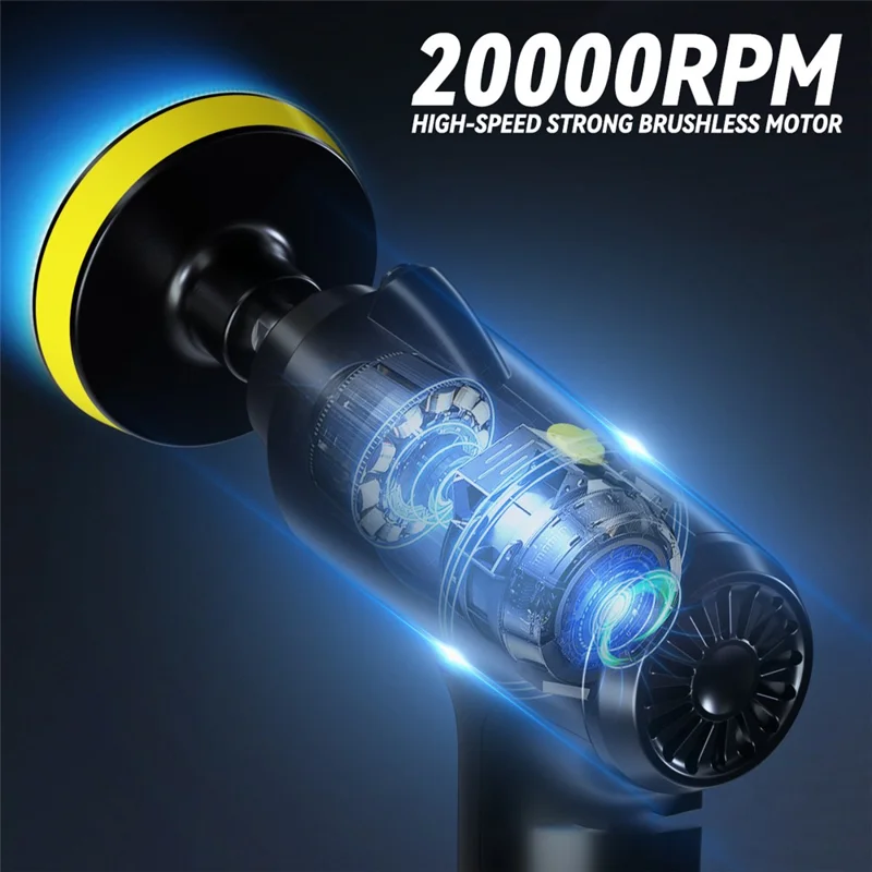 CP001 Portable Cordless Car Waxing Polisher 3 Gears Electric Car Polishing Machine Cordless Car Polisher