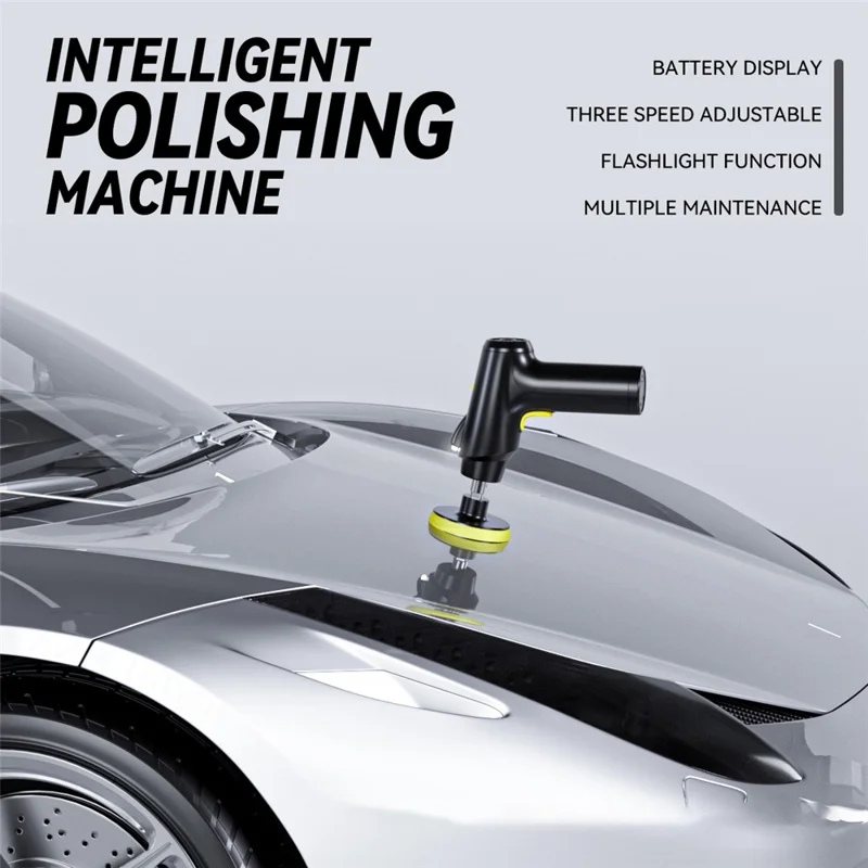 CP001 Portable Cordless Car Waxing Polisher 3 Gears Electric Car Polishing Machine Cordless Car Polisher