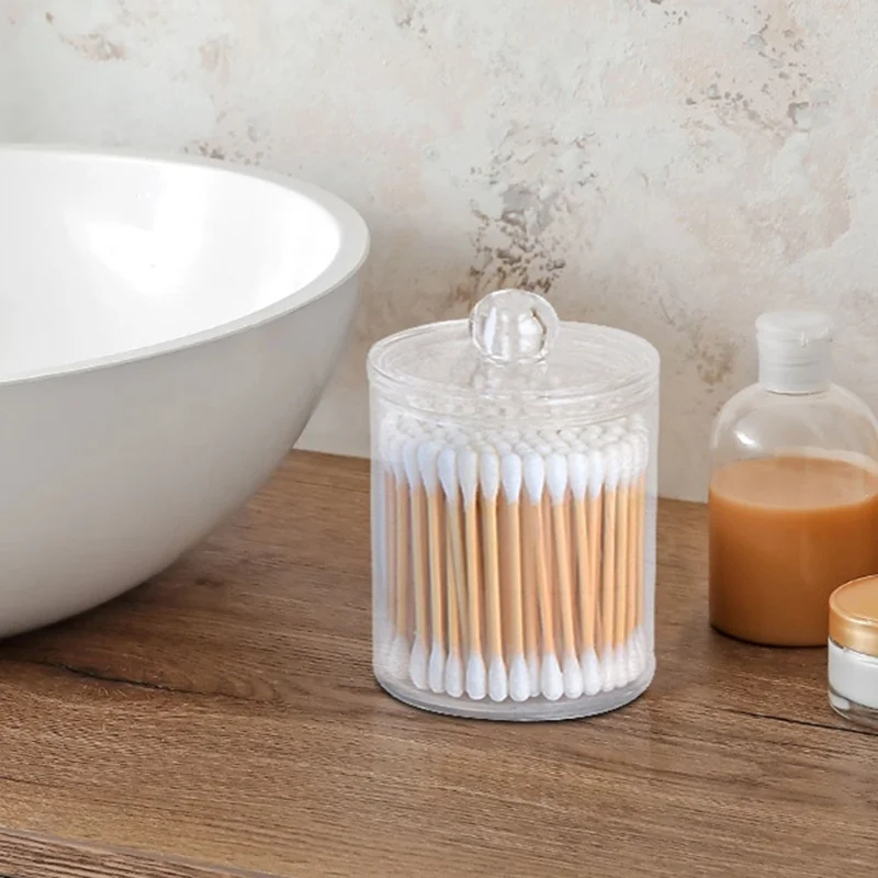 T226-8 Kit de toilette chromé 8 pièces avec poubelle, brosse de toilette, bouteille de lotion, gobelet pour bain de bouche, porte-brosse à dents, porte-savon, contenant pour cotons-tiges et plateau de rangement - Blanc