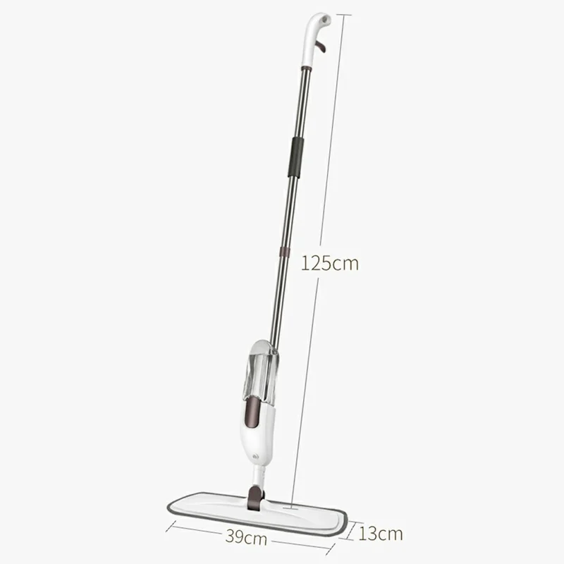 Balai Pulvérisateur Eau Balai Sec et Humide 2 en 1 avec 2 Patins de Remplacement en Microfibre