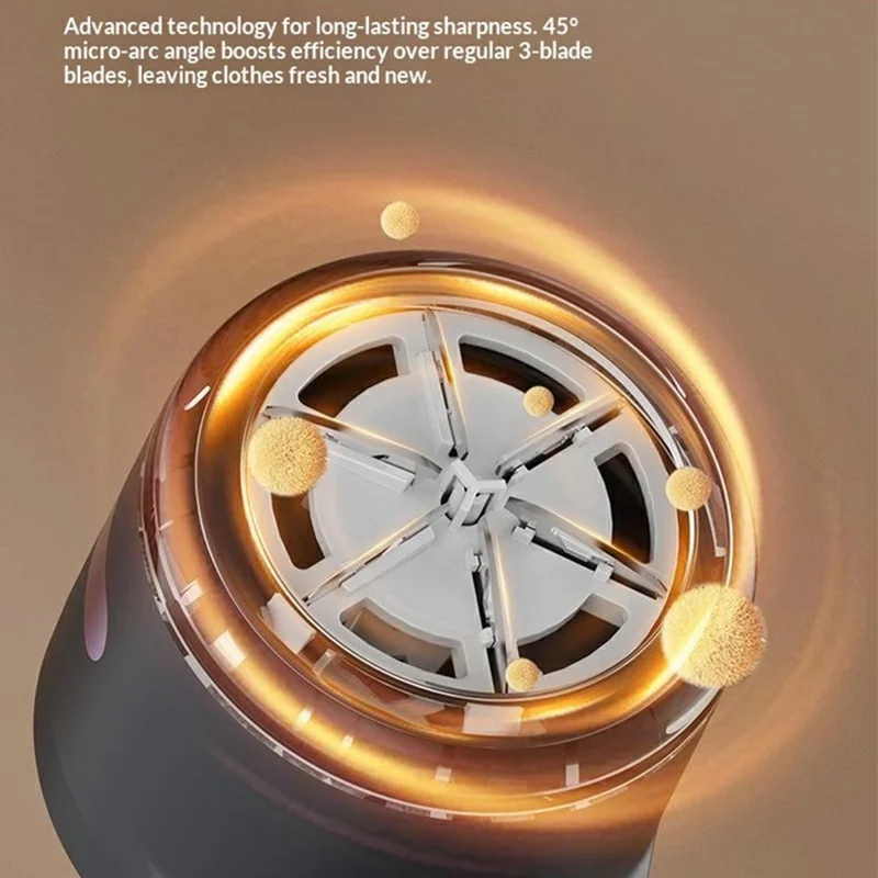 MQ-01 Rasoir Électrique Portable pour Peluches Chargement USB Affichage LED Gris