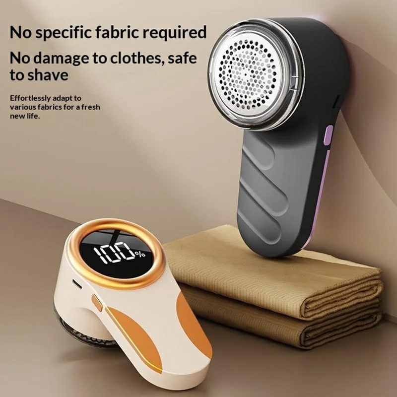 Dépilateur Électrique MQ-02 avec Affichage Numérique, Chargement USB, Taille-Bouloches Domestique - Kaki