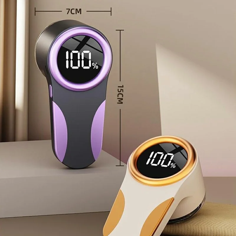 Dépilateur Électrique MQ-02 avec Affichage Numérique, Chargement USB, Taille-Bouloches Domestique - Kaki