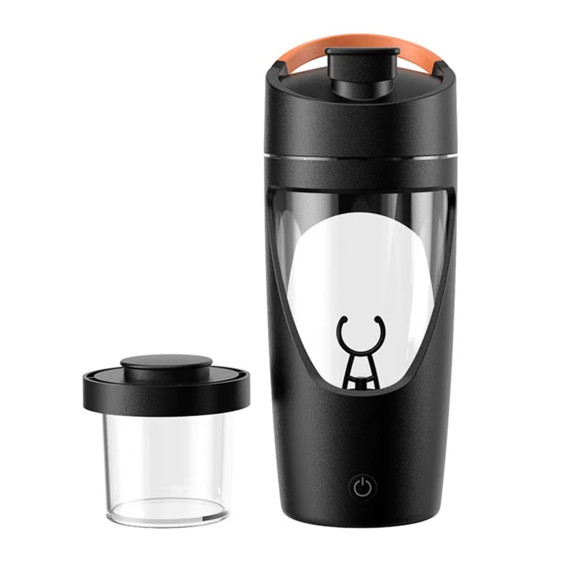 25700 700ml Electric Shaker Bottle Rechargeable Protein Mixer Cup with Portable Handle (BPA Free, No FDA Certificate) - Black
