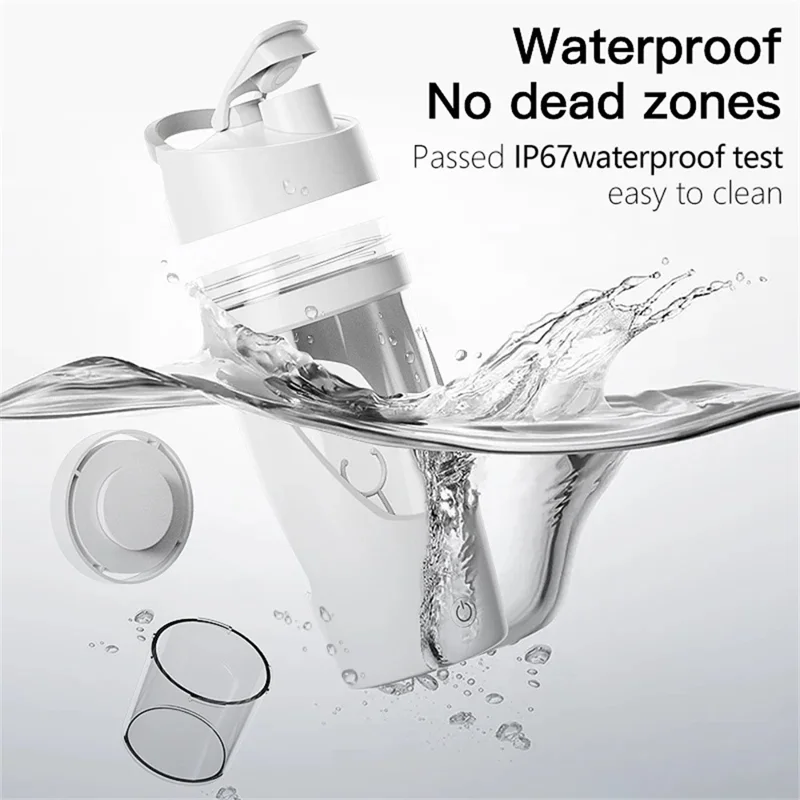 25700 700ml Electric Shaker Bottle Rechargeable Protein Mixer Cup with Portable Handle (BPA Free, No FDA Certificate) - Black