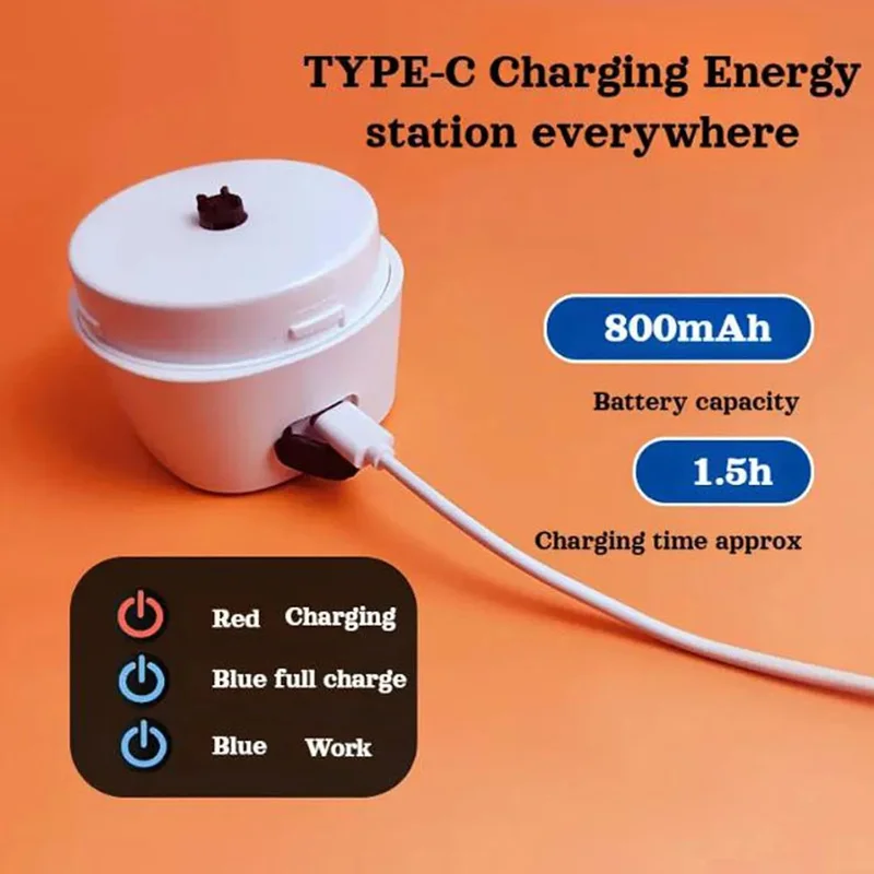 25702 Rechargeable Electric Shaker Bottle 730ml Protein Mixer Cup with Scale Marks (BPA Free, No FDA Certificate) - Black