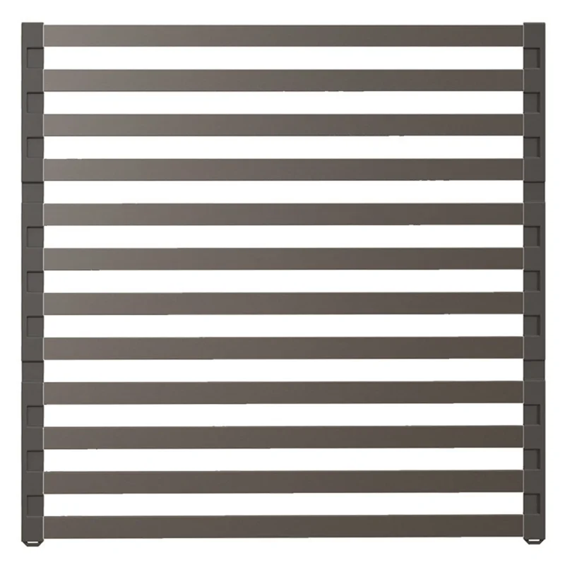 Estante plegable para secar platos encima del fregadero 38 x 34,5 cm, estante escurridor de aluminio con estera enrollable, organizador de cocina - Gris