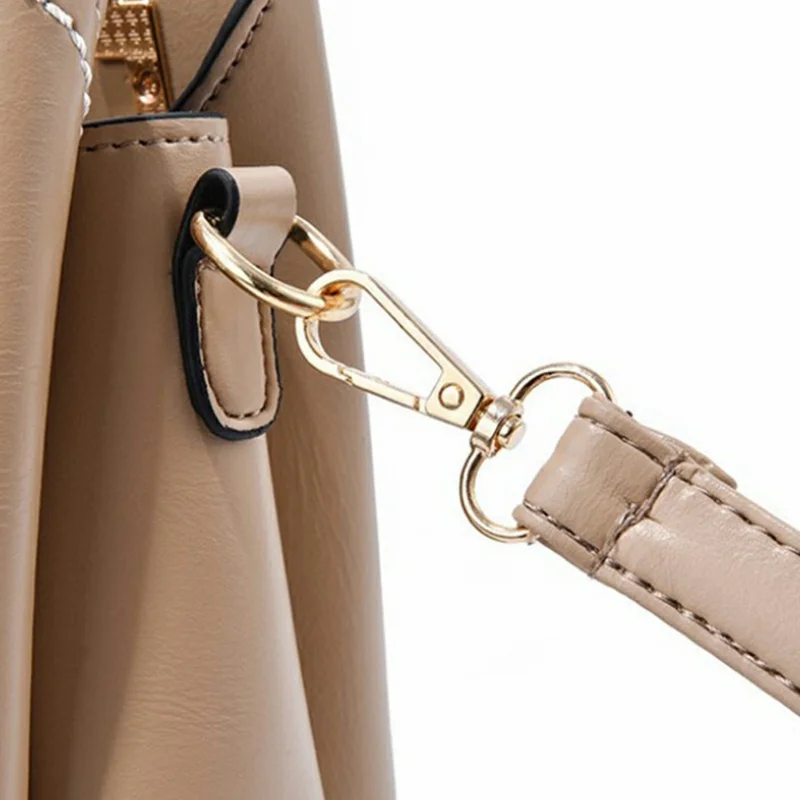 Crossbody Bag for Women Handbag Shoulder Tote Versatile Large Capacity Ladies Purse - White / Khaki