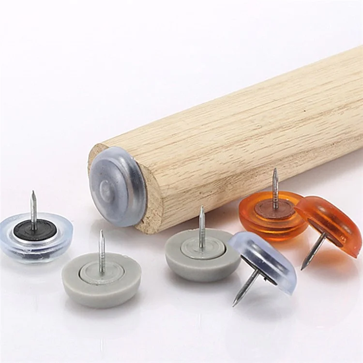 10 unidades de pies de plástico PVC para muebles, protectores de suelo para patas de sillas, tabla anti-deslizante para sofás y mesas - Naranja