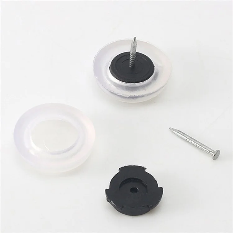 10 unidades de pies de plástico PVC para muebles, protectores de suelo para patas de sillas, tabla anti-deslizante para sofás y mesas - Naranja