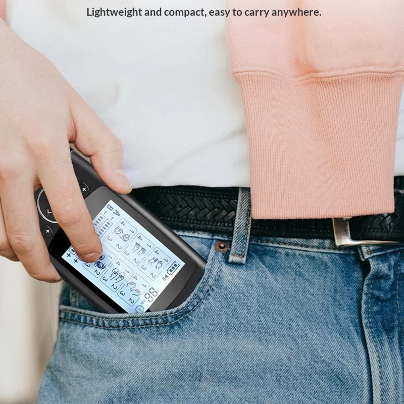 FM-B2404 Stimolatore Muscolare EMS TENS 24 Modalità Massaggiatore Elettrico per Agopuntura e Dimagrimento Elettrostimolatore