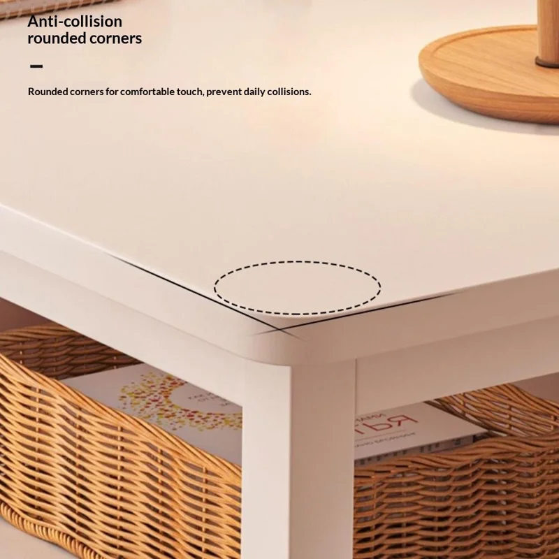 Escritorio estrecho de una capa 80 x 40 cm, mesa de oficina en casa, estación de trabajo compacta para dormitorio / estudio - Blanco