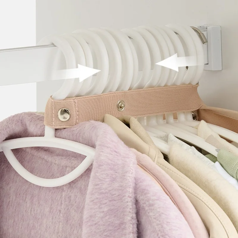 Space Saving Clothing Compression Board with Adjustable Straps Foldable Clothes Dust Cover - Pink