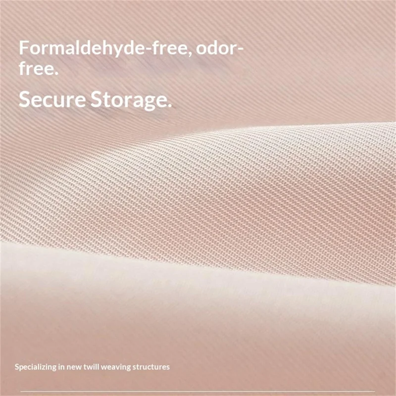 Space Saving Clothing Compression Board with Adjustable Straps Foldable Clothes Dust Cover - Pink