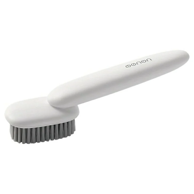 Spazzola per Pulizia Multifunzionale MENGNI 912 per Vestiti e Scarpe, Manico Lungo 170 Gradi, Setole Morbide - Bianco