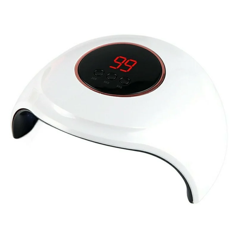 SML T13 18-LED Lâmpada de Unhas Luz de Cura UV Fonte de Luz Dupla Profissional para Arte de Unhas / Verniz em Gel / Manicure - Branco