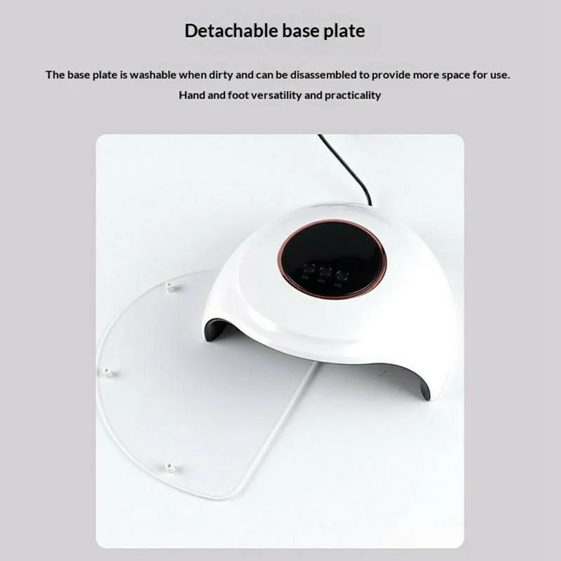 SML T13 Lâmpada de Unhas com Base UV 18 LED Luz Profissional com Dupla Fonte de Luz para Arte de Unhas / Verniz em Gel / Manicura - Branco