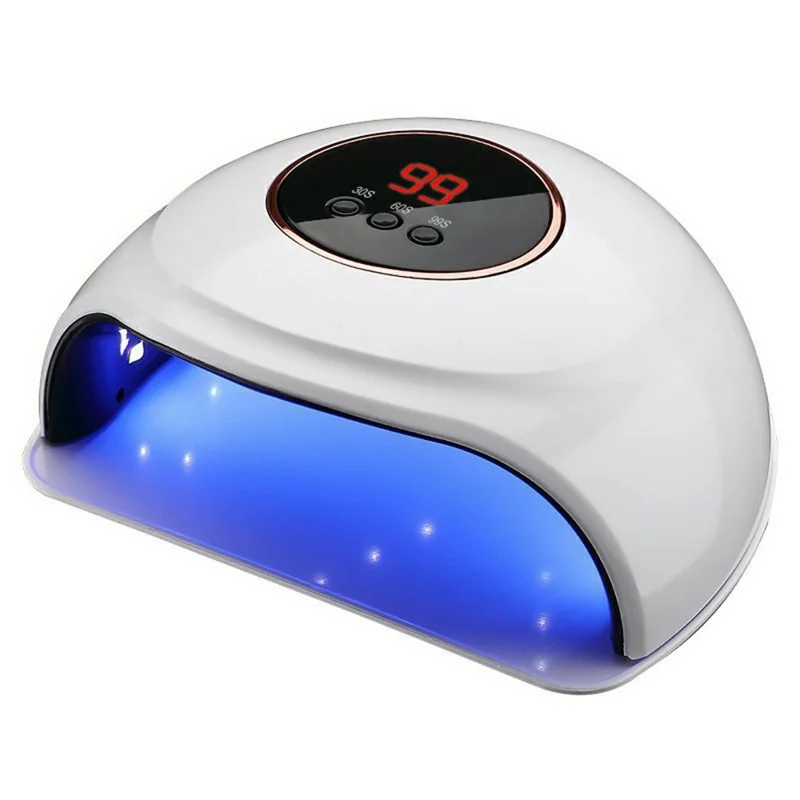 SML T13 Lâmpada de Unhas com Base UV 30 LED, Fonte de Luz Dupla Profissional para Arte de Unhas / Verniz em Gel / Manicure - Branco