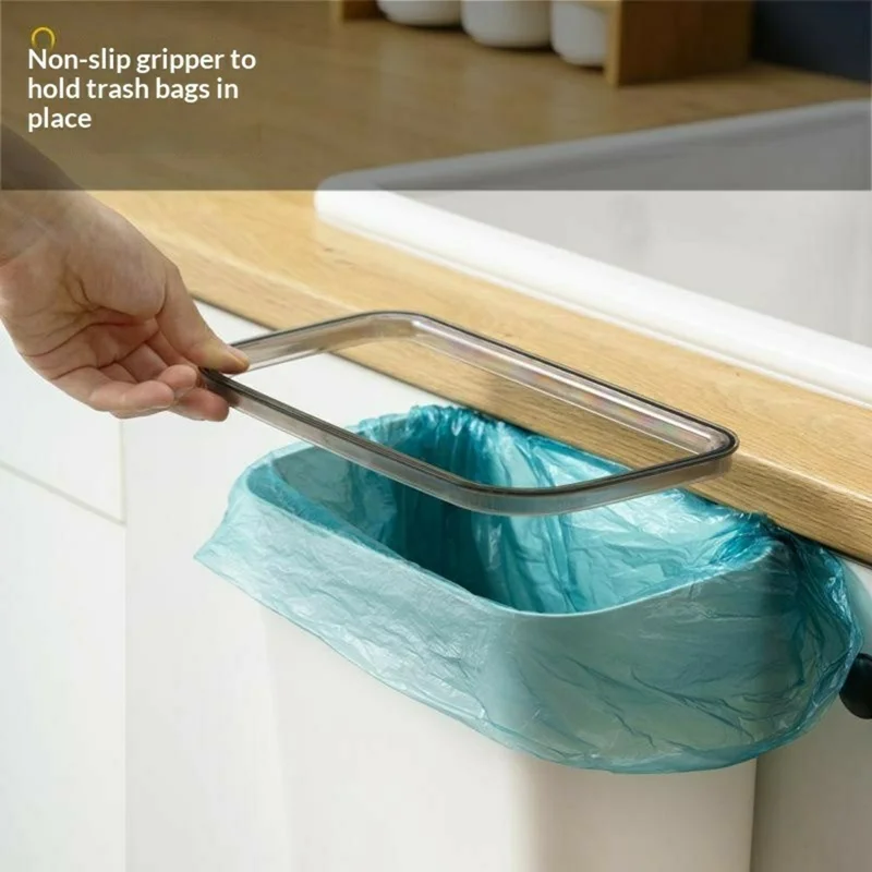 OUK 23,5 x 13 x 27 cm Hangende prullenbak voor keukenkastje, afvalbak, prullenbak voor op het aanrecht - Wit